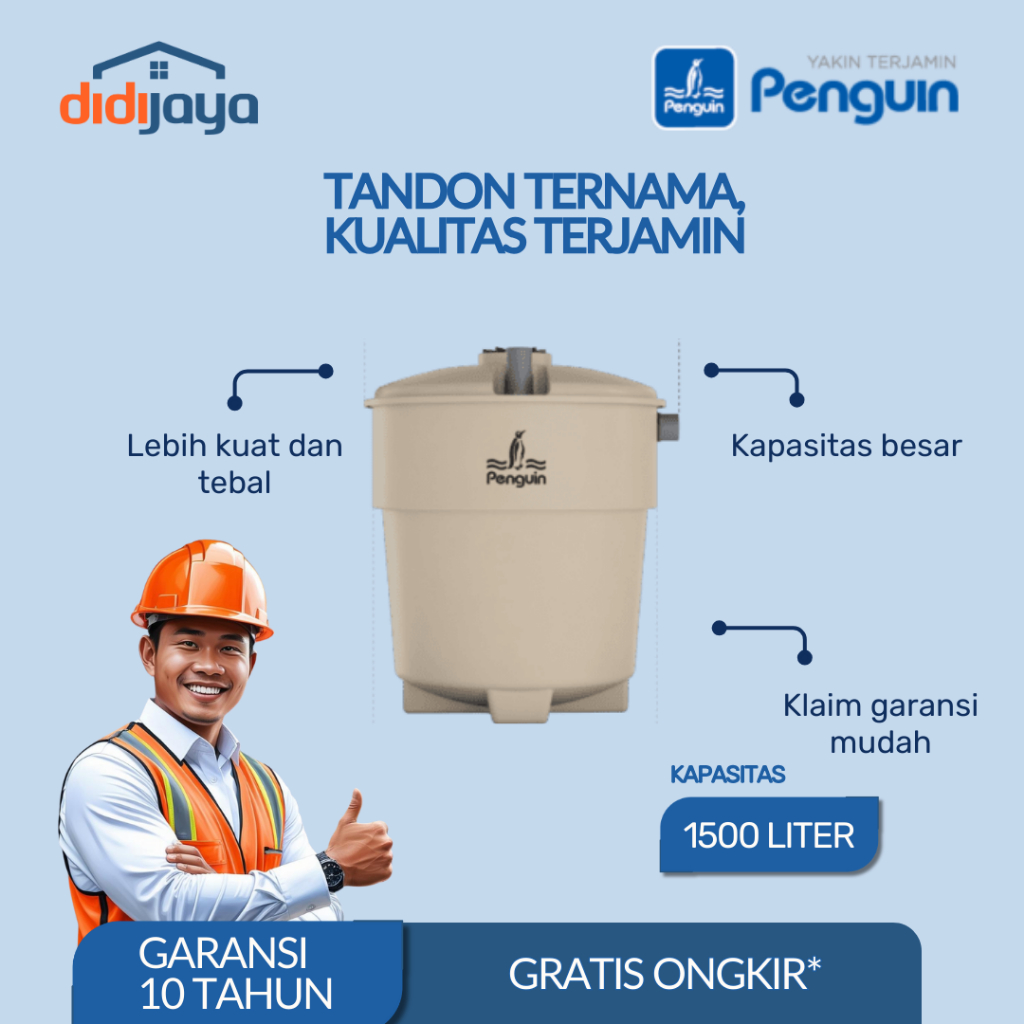 Septic Tank Biorotech Penguin BIO 150 1500 Liter | Septic Tank Biorotech