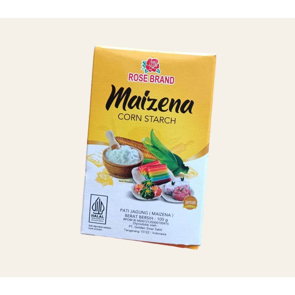 

Rose Brand Corn Strach, Pati Jagung, Tapung Maizena Merk Rose Brand 100g