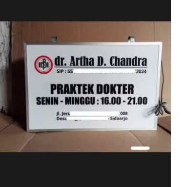 Neon Box Termurah Dokter dan Bidan