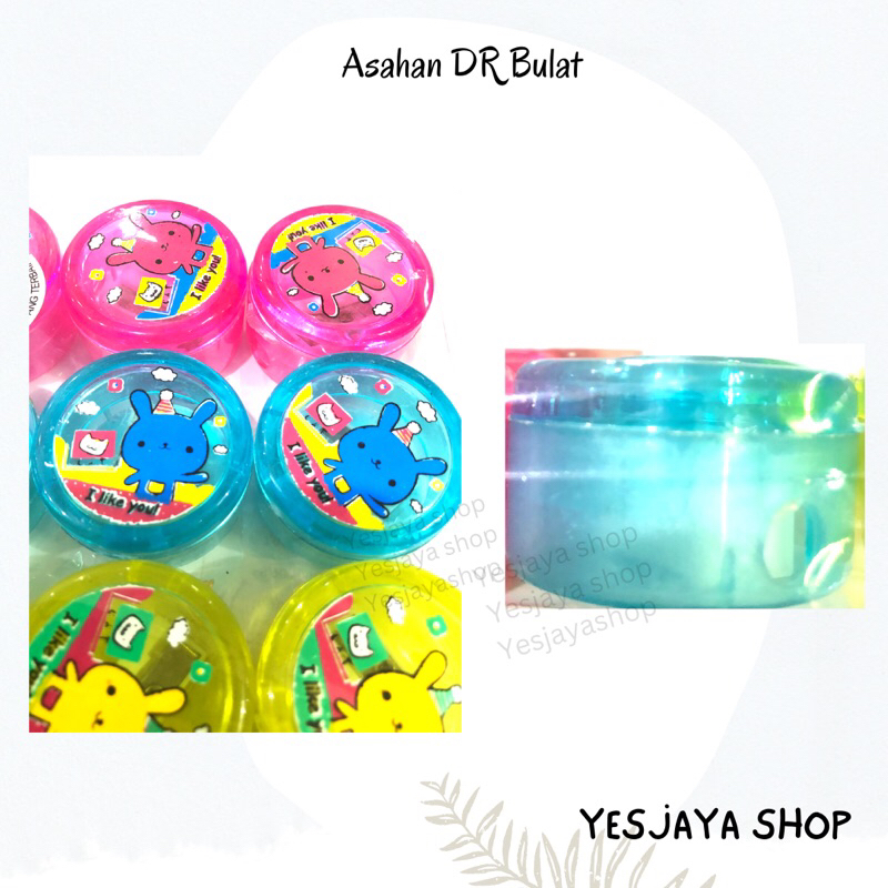 

{1 pc} Rautan kecil bulat motif kelinci / Asahan Kecil Murah / Rautan Mini / Serutan Bulat Motif Kelinci merk DR / Asahan Rautan Grosir