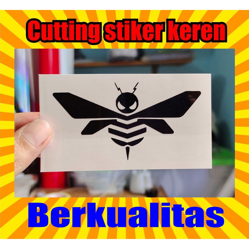 stiker cutting Bumblebee sticker keren
