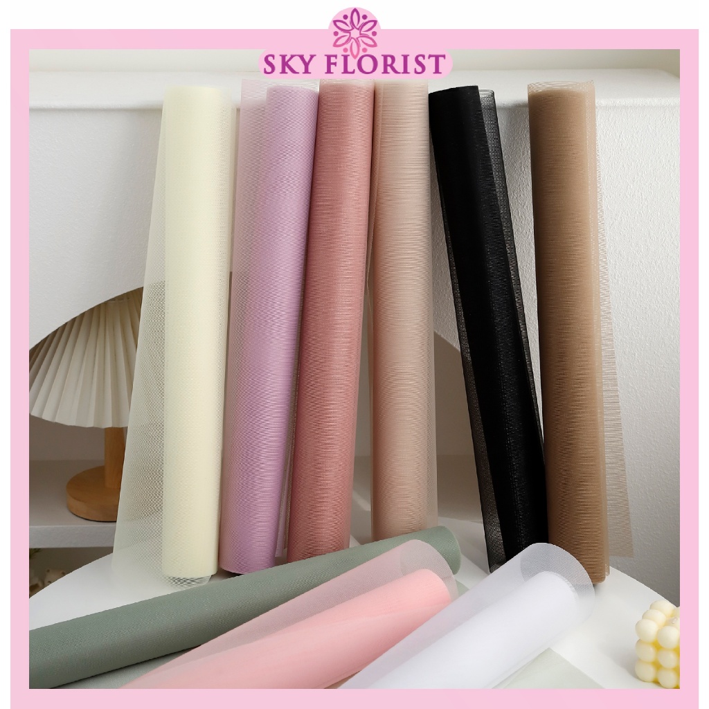 

Roll 5 meter Kain Tile Polos / Kain Tulle untuk Souvenir Bahan Lembut Soft KB6276