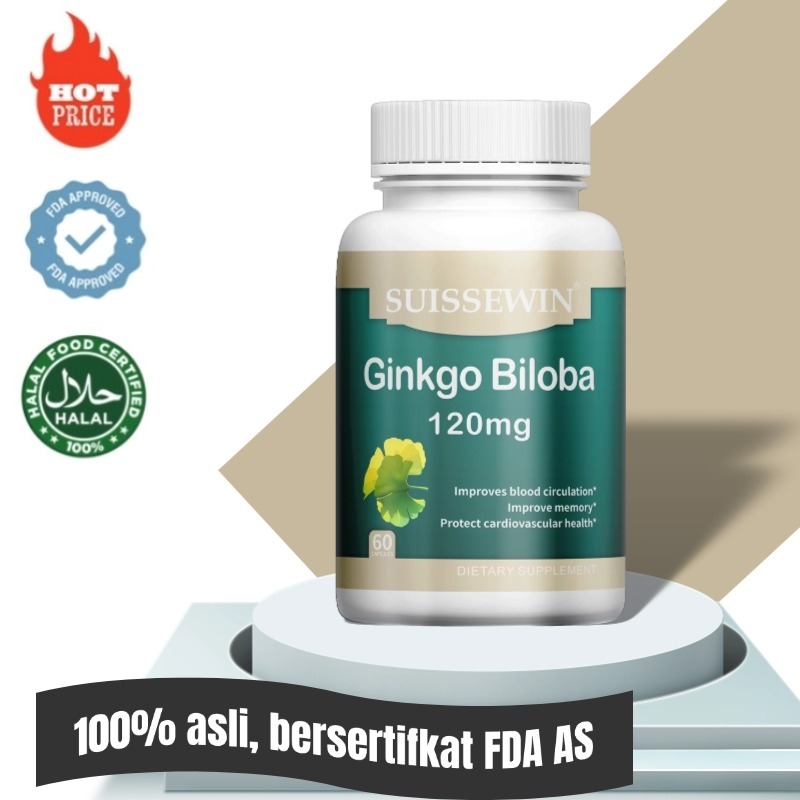 Ekstrak Ginkgo Biloba - Mendukung Sirkulasi Darah dan Fungsi Kognitif