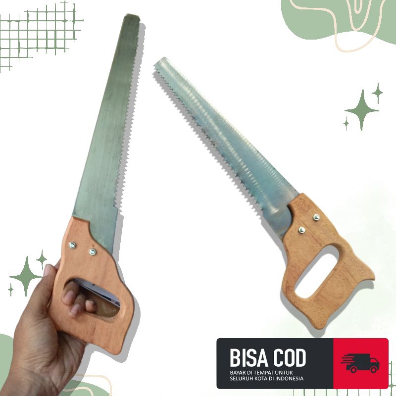 Gergaji Kayu Super Tajam Siap Pakai - Gergaji Bambu Bahan Plat Baja Asli Gergaji Plat Putih