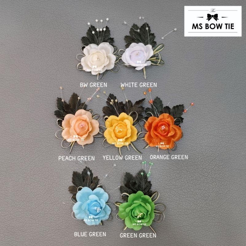 CORSAGE bunga BROS flower PIN korsase korsas boutonneries bros mawar panitia