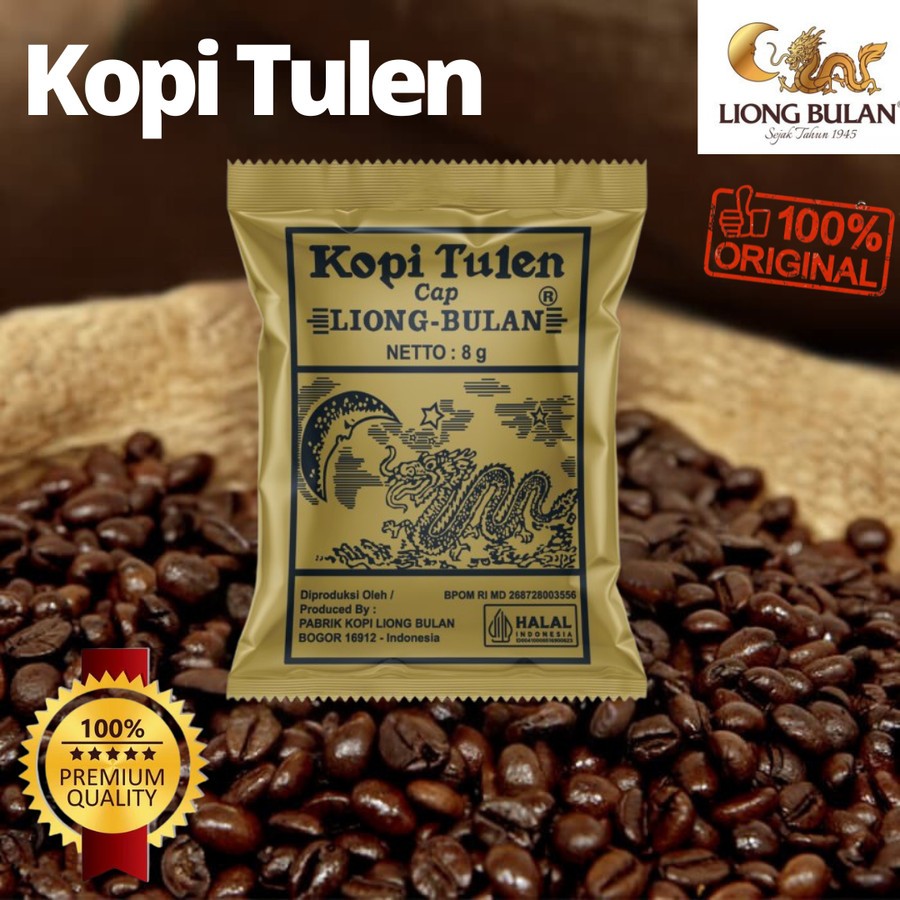 

Kopi Tulen Cap Liong Bulan Mini Tanpa Gula 1 Renceng