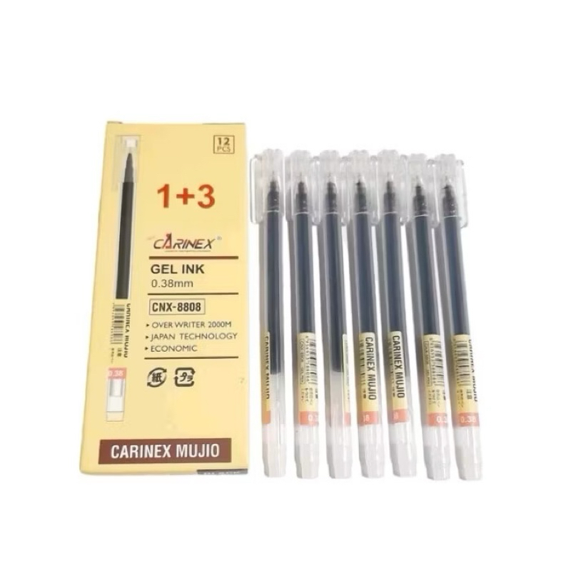

CARINEX MUJIO M&G 8808 PULPEN GEL HITAM 0,38 mm - 1 PCS