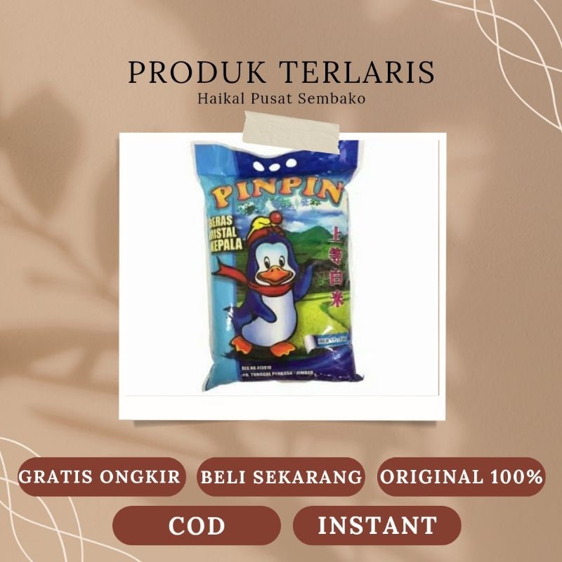 

PINPIN Beras Premium kemasan 5 kg (Terbaru Original)