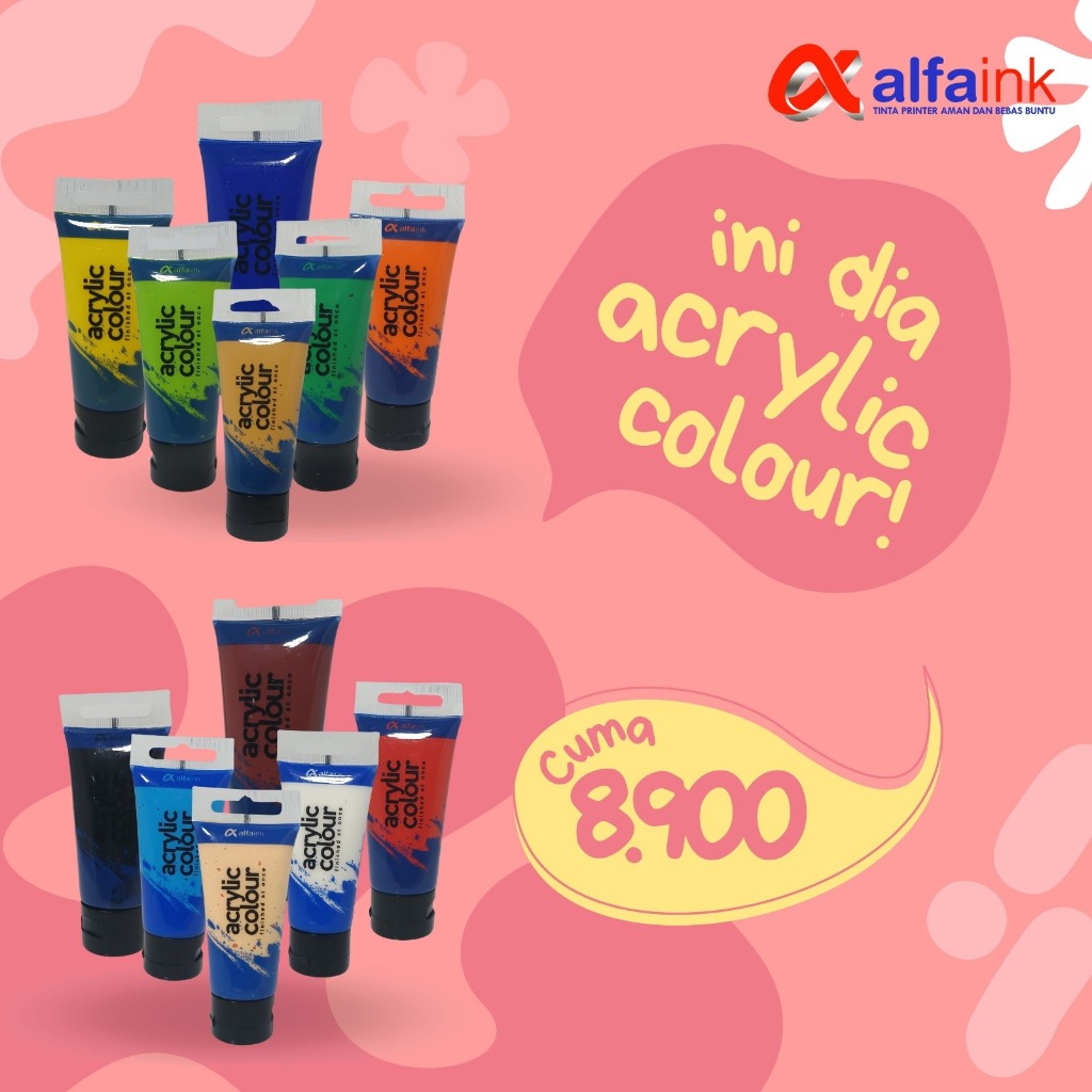 

Acrylic Colour Alfaink Cat Acrylic Akrilik Cat Lukis Akrilik Water Based