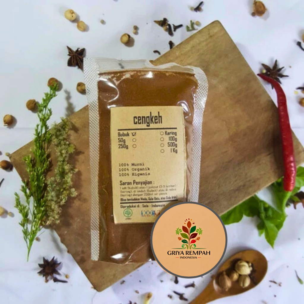

BUBUK CENGKEH 500 GRAM Premium – Biji Buah Cengkih Ramuan Rempah Herbal Kering Jamu Tradisional untuk Kesehatan Simplisia Syzygium aromaticum