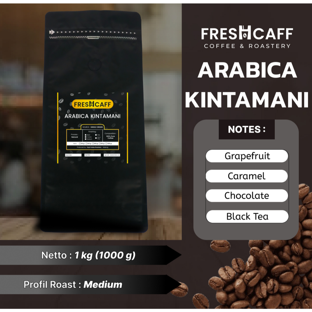 

KOPI ARABIKA KINTAMANI BALI1 kg Freshcaff