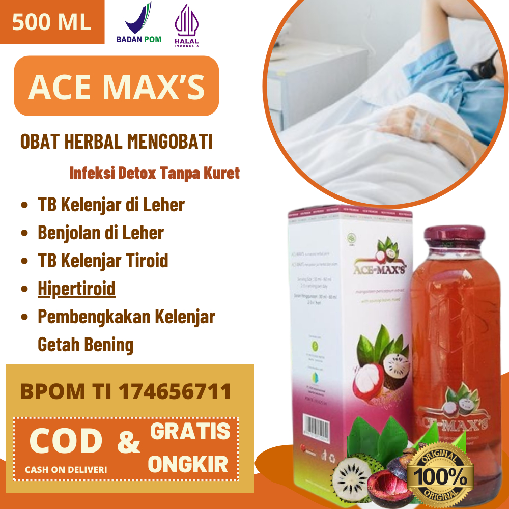 Ace Max Extra Kulit Manggis 100% Original Asli | Obat Infeksi Detox Tanpa Kuret, Pembersih Rahim Set