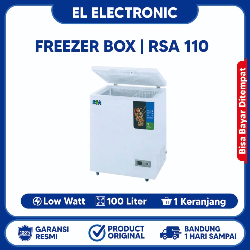 FREEZER RSA CF 100 GARANSI RESMI BARANG BARU