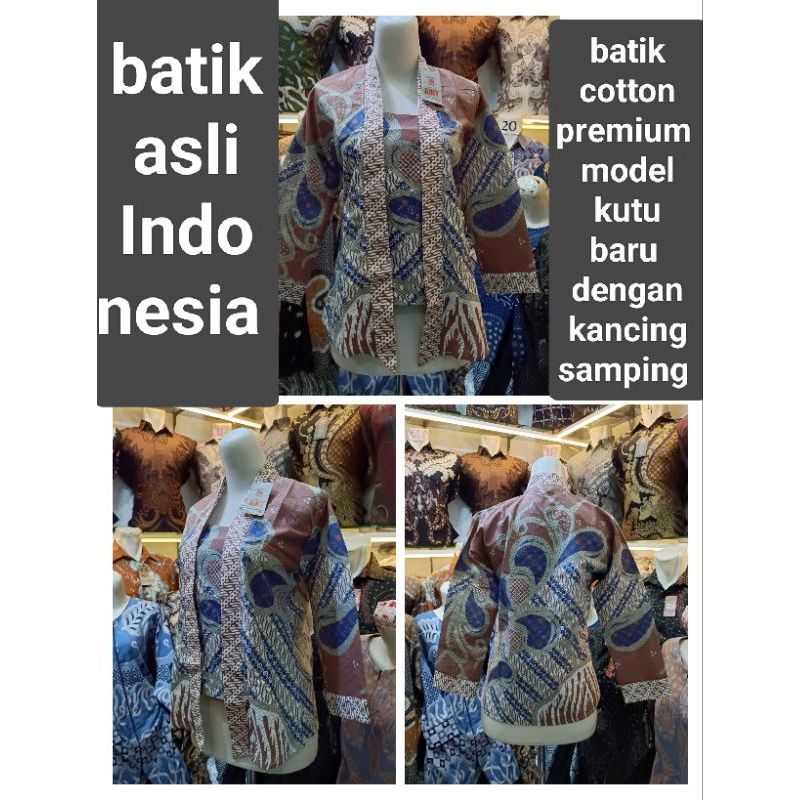 BATIK COTTON PREMIUM ATASAN WANITA/BATIK ATASAN WANITA KUTU BARU/BATIK ATASAN WANITA MURAH/BATIK ATA