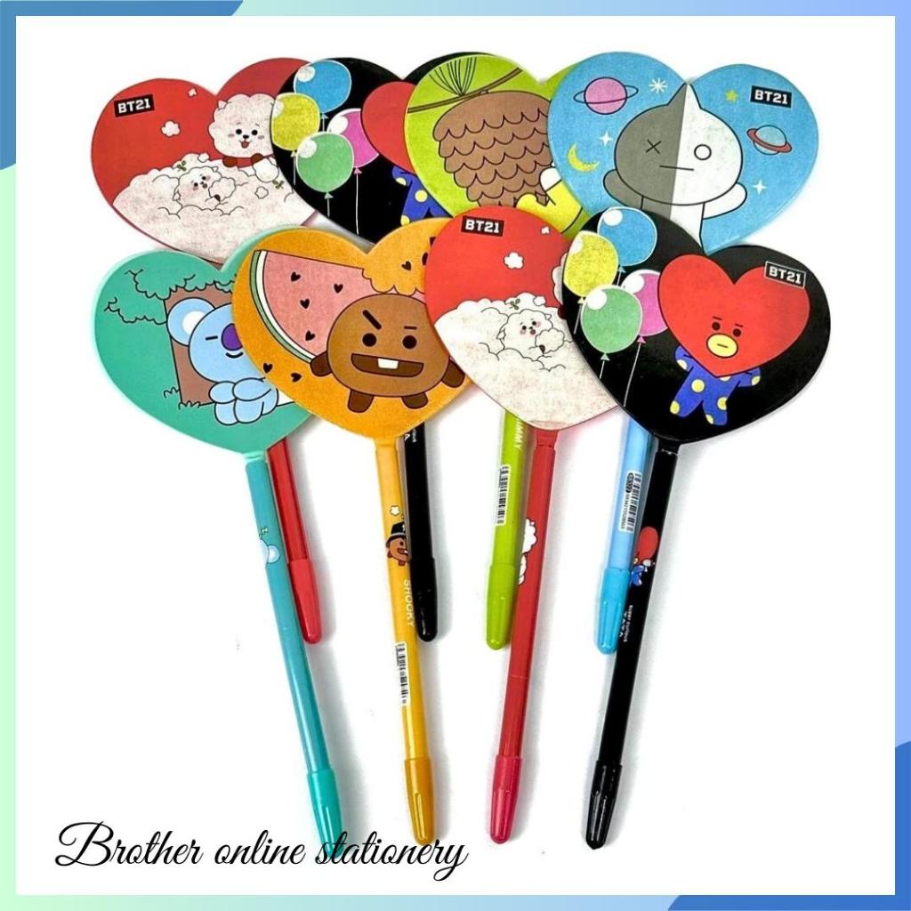 

BOS Pulpen Gel Kipas / Pena Gel Kipas Karakter / Pulpen Gel