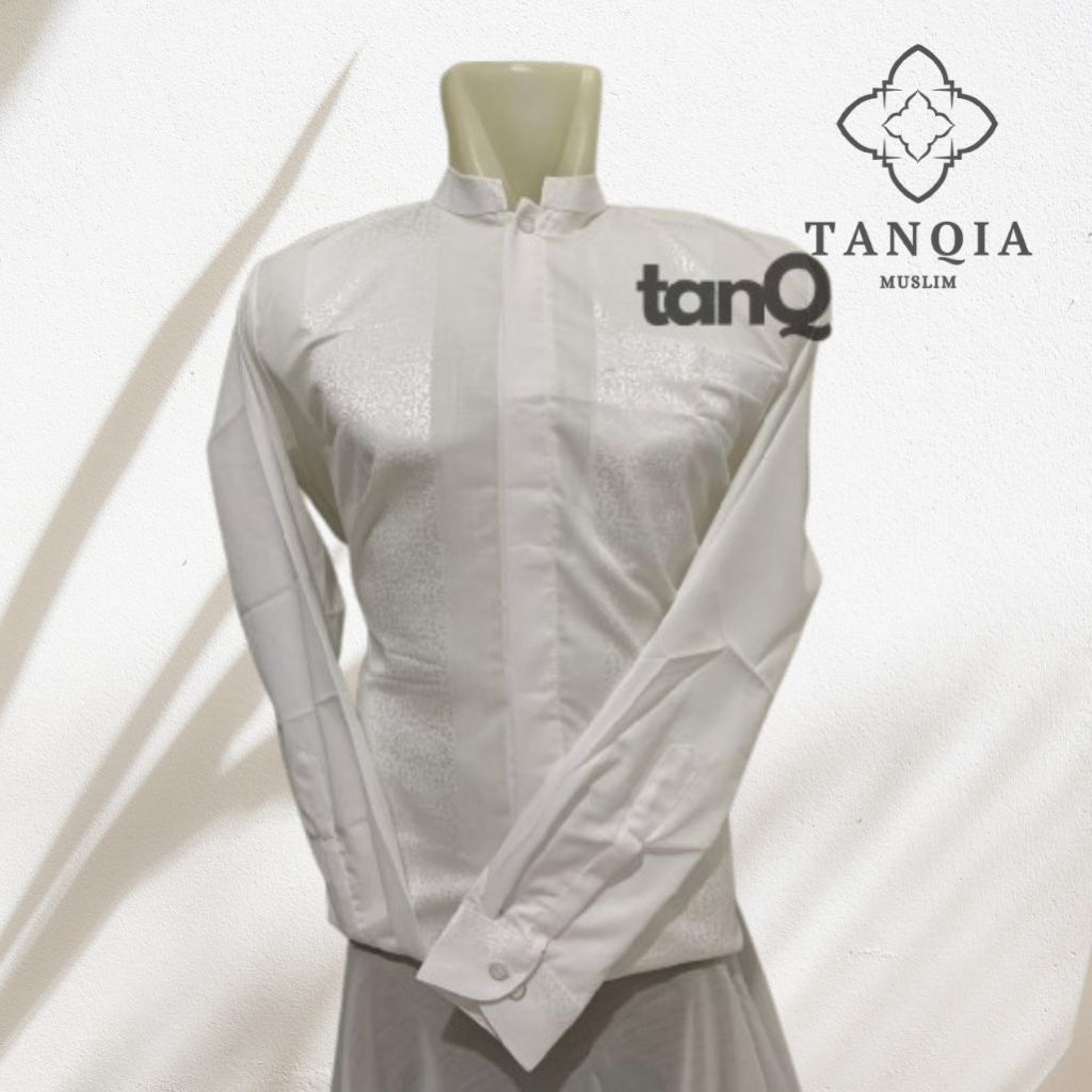 Baju Koko Pria Lengan Panjang Manset / Baju Muslim Pria Lengan Panjang