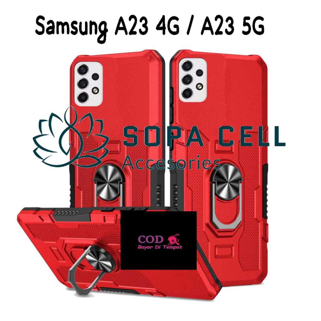 CASING HP UNTUK SAMSUNG GALAXY A23 4G / A23 5G CASE ROBOT HIT EYE RING CASING STANDING NEW COVER