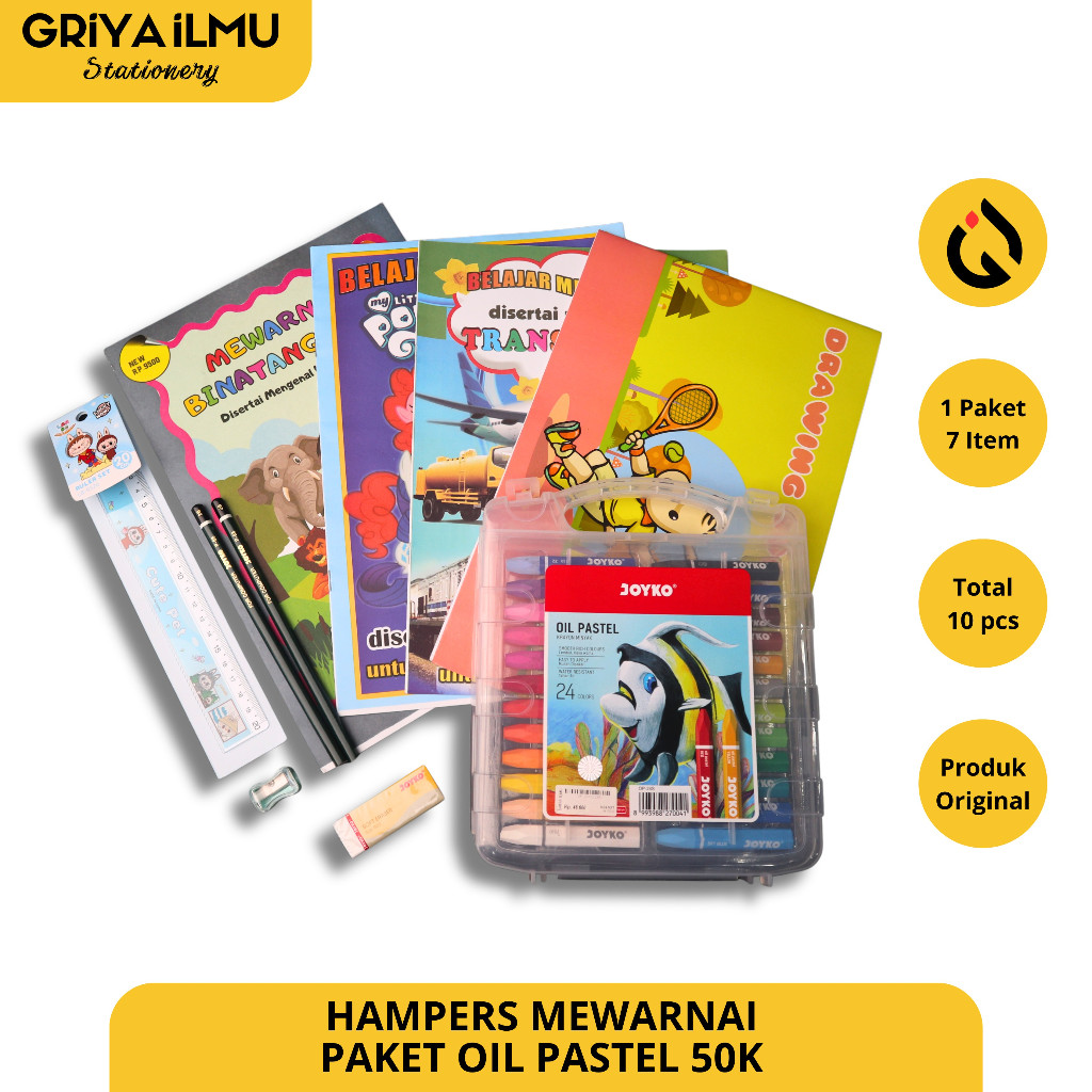 

PAKET HAMPERS MEWARNAI ANAK KADO STATIONERY SET CUSTOM 50op