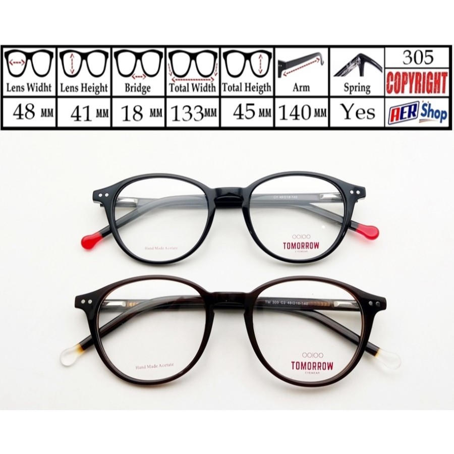 original kacamata minus TOMORROW korea frame kacamata minus terbaru