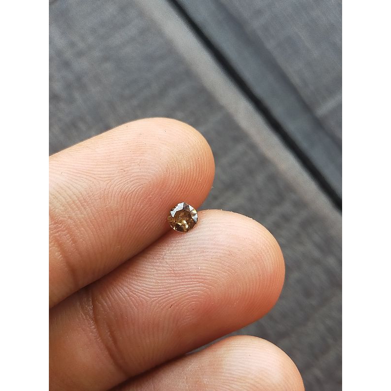 Natural Berlian Banjar Blink-blink brat -+ 0,27 crt & 0,30 crt Dim 4,3 mm & 4,4 mm