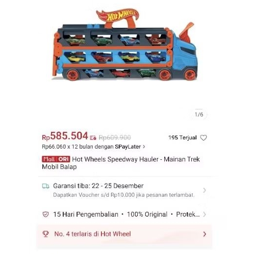 Hot Wheels - Truck Mobil Balap