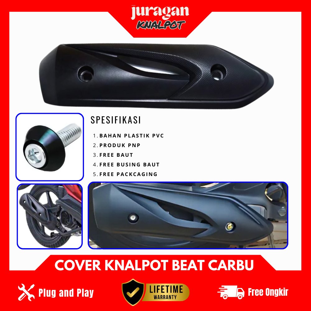 Cover knalpot beat karbu - cover knalpot beat 110 - tameng knalpot beat karbu