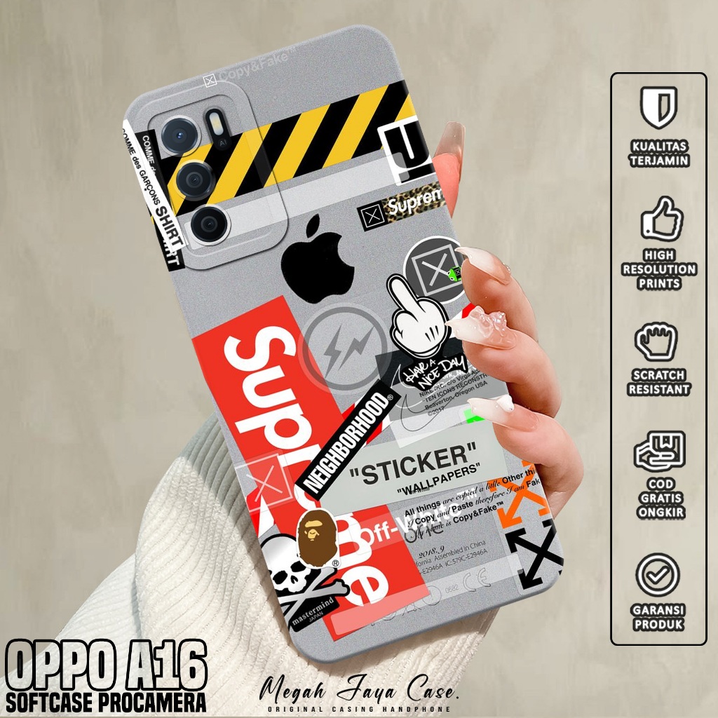 Case Oppo A16 - Casing Oppo A16 Motif BA - Silikon Hp Oppo A16 - Softcase Hp Oppo A16 - Kondom Hp OP