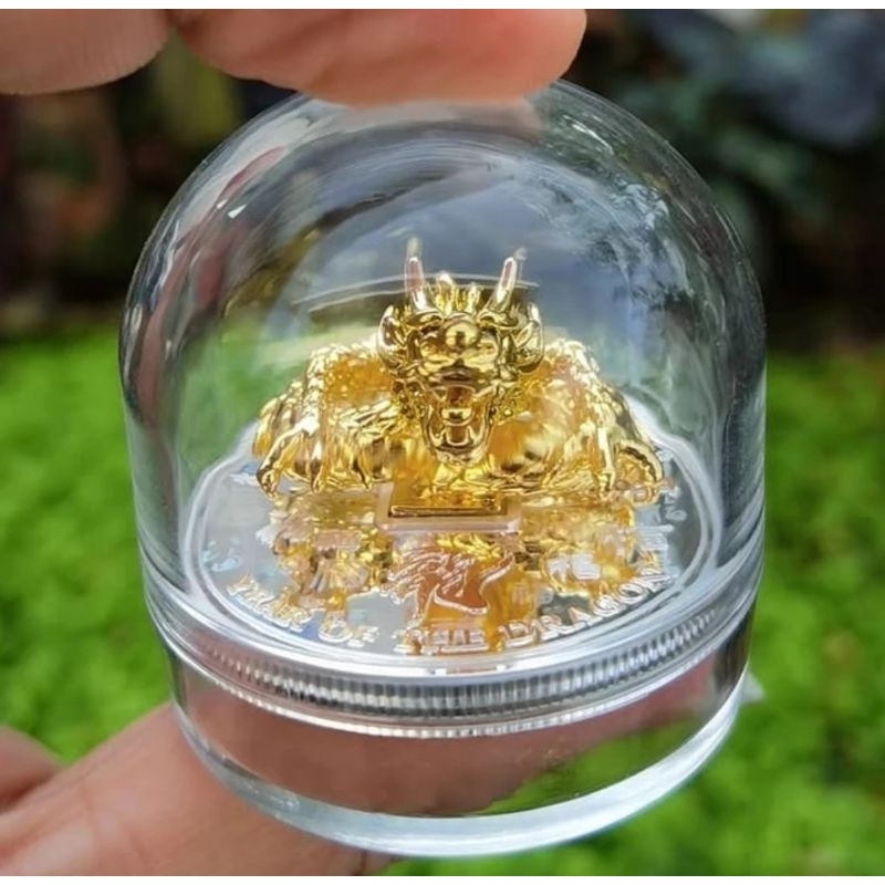 Koin Perak Naga Tiongkok Year Of The Dragon 2000 Francs Cameroon 2024 Silver Coin Republique Du Came