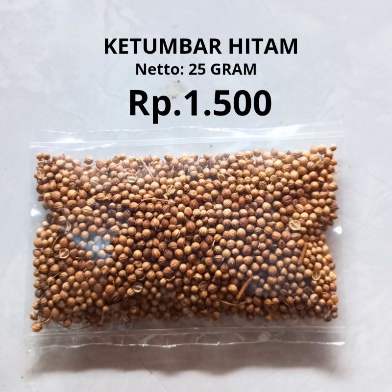 

KETUMBAR HITAM 25 GRAM