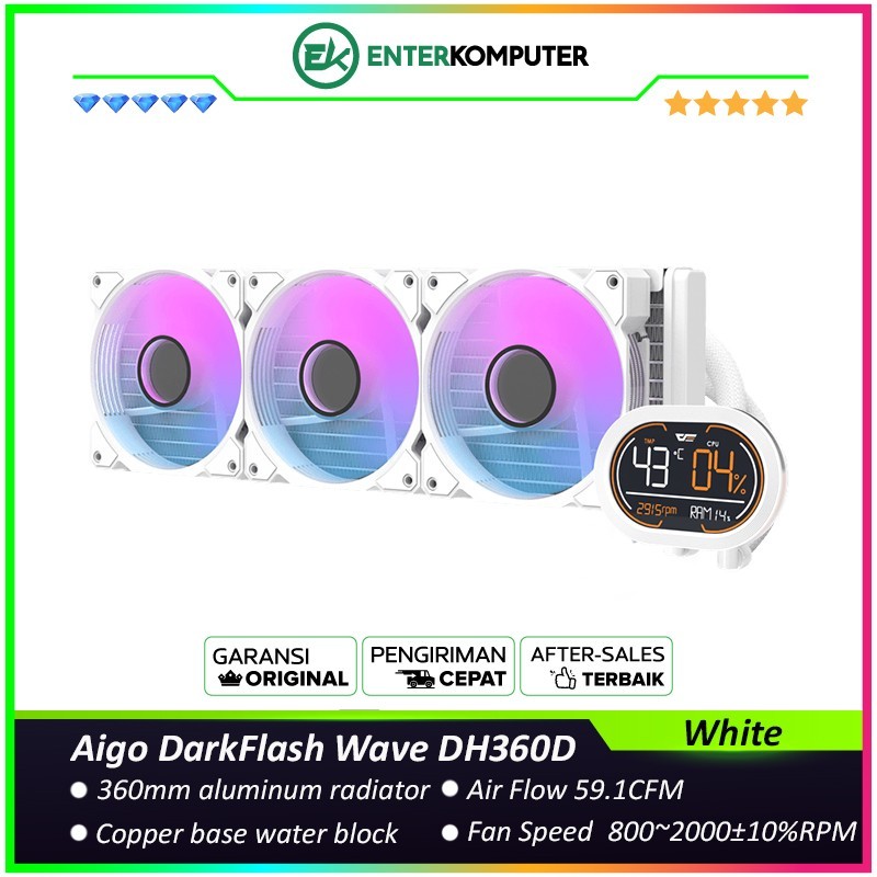 Aigo DarkFlash Wave DH360D - White Edition