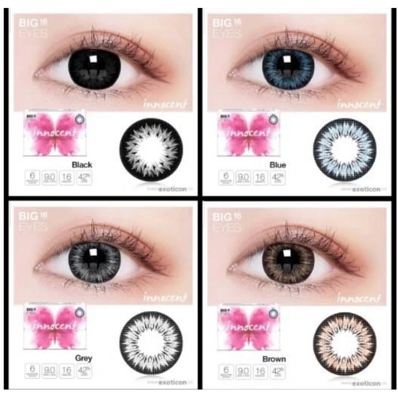 Softlens Innocent -1.75 abu / grey