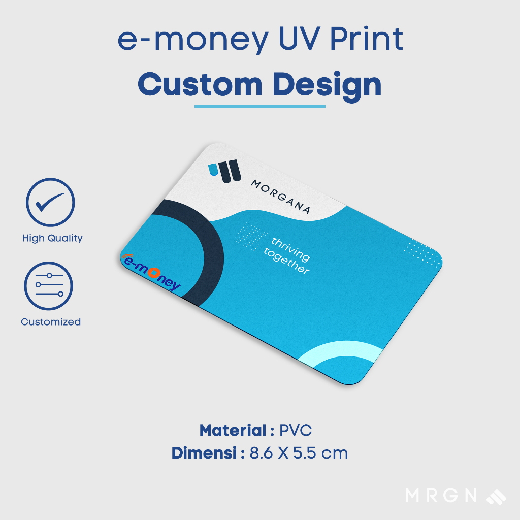 Kartu E-money (Flazz/Brizzi/Tapcash Custom)