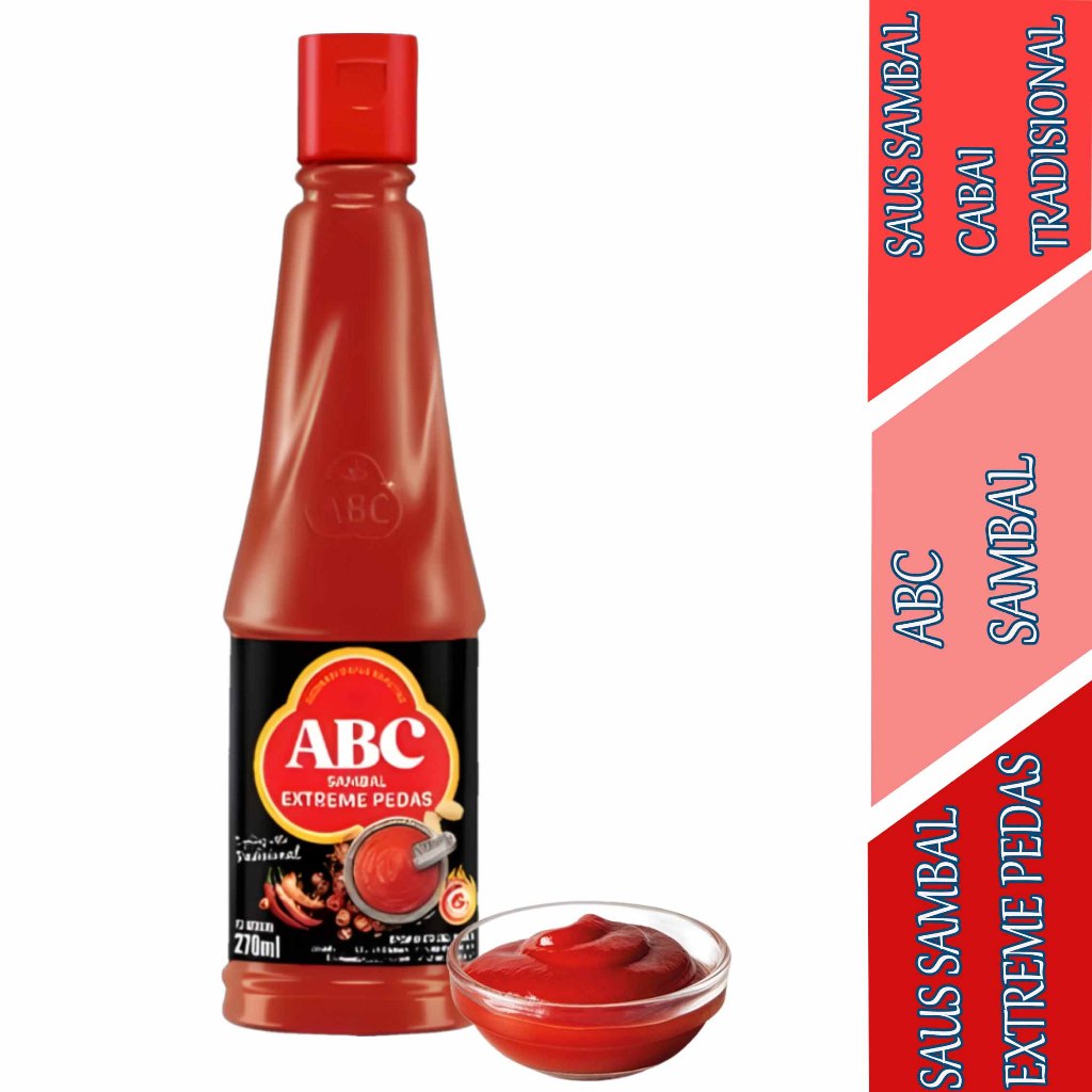 

Saus Sambal Cabai - ABC Sambal - Saus Sambal Extreme Pedas - 270ml