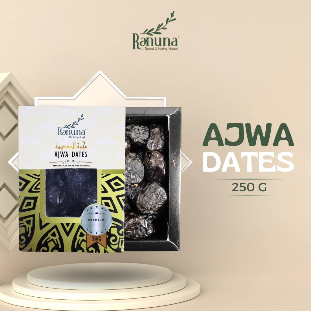 

Kurma AJWA RANUNA 25GR/ KURMA AJWA / AJWA RANUNA 250GR