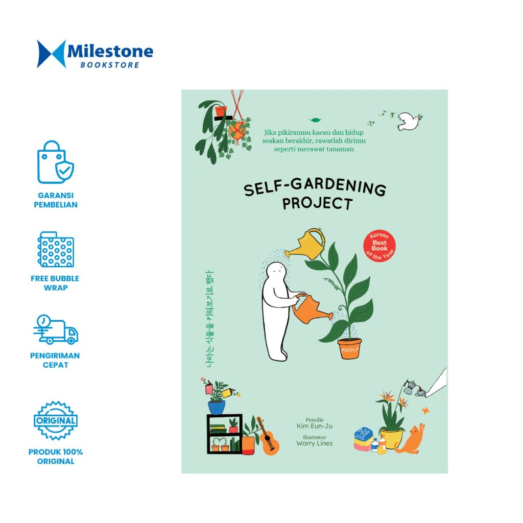 Milestone Bookstore Reneturos Renebook Buku Self Healing Self Gardening Project Self Improvement Boo