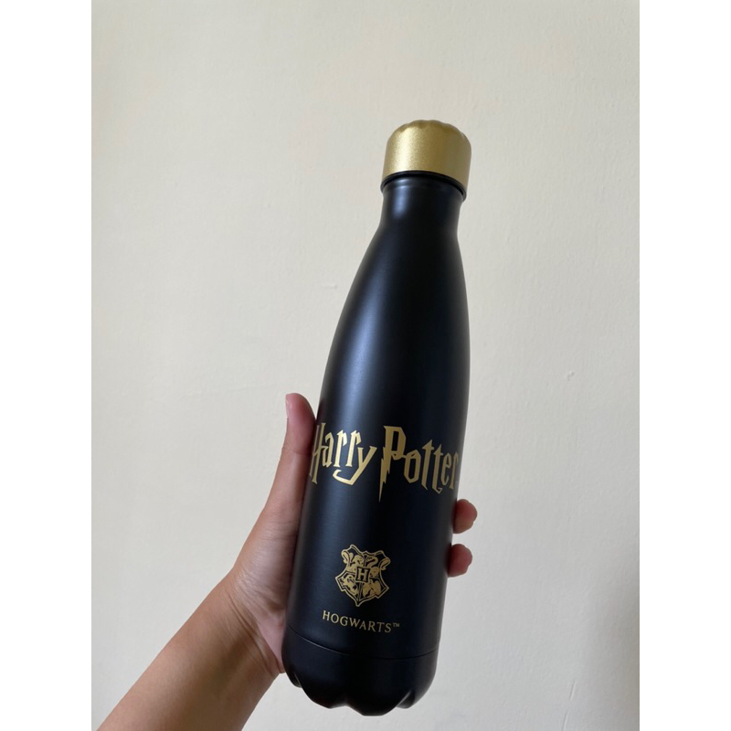 [READY STOCK] Merch Miniso Harry Potter Tumblr Stainless Harry Potter Hitam Tutup Emas Bowling DEFEC