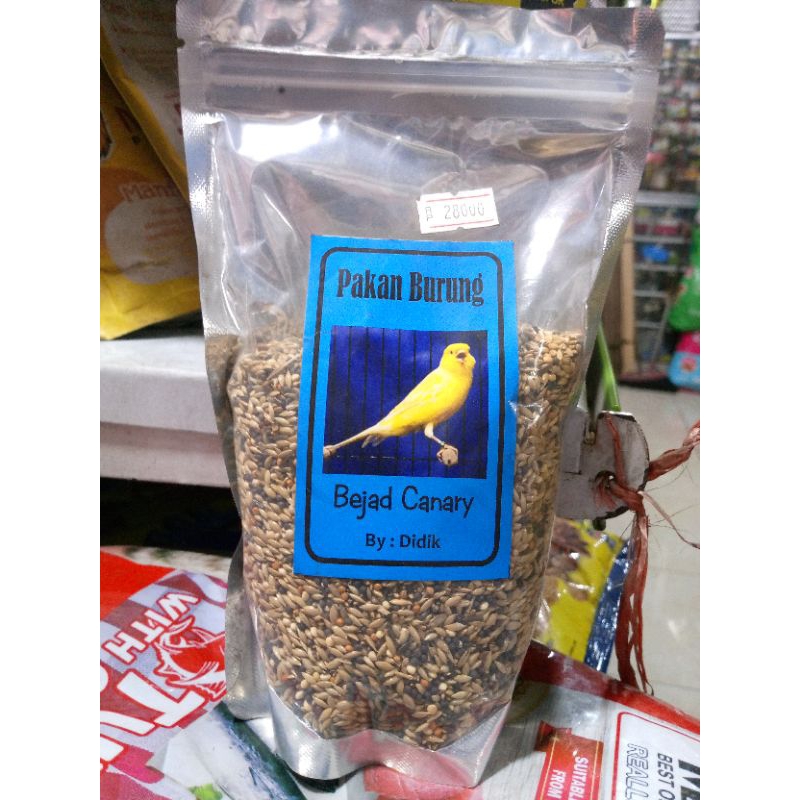 PAKAN BEJAD KENARI UNTUK BURUNG KENARI LOVEBIRD DAN BURUNG PEMAKAN BIJI LAINNYA