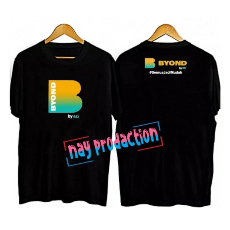 PROMO KAOS T-SHIRT BYOND BY BSI OFFICIAL KAOS BSI SYARIAH DEWASA KAOS POLOS