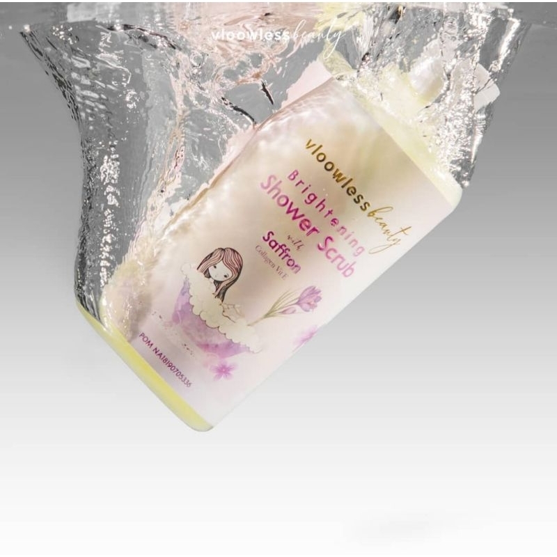 VLOOWLESS BEAUTY BRIGHTENING BODY SHOWER SCRUB WITH SAFFRON 500ML