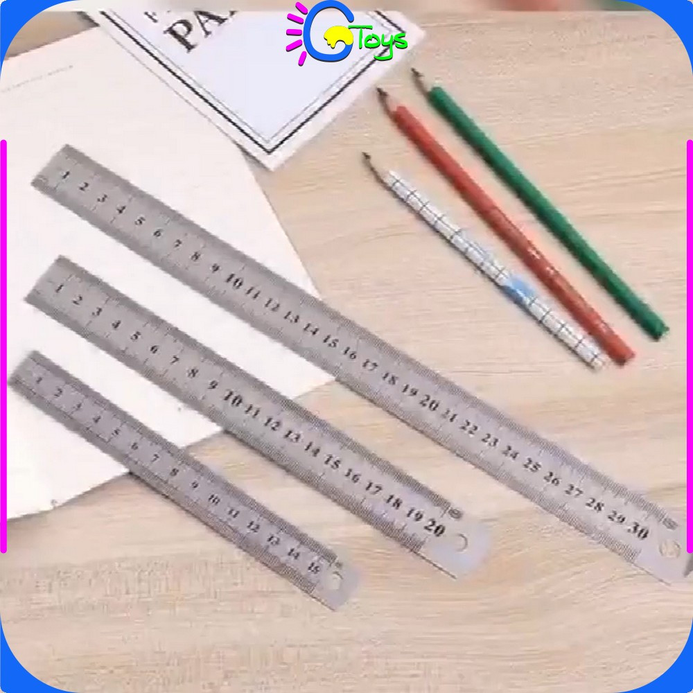 

CR-A107 Penggaris Besi 30CM Stainless Steel Ruler 50CM / Penggaris 15CM Serbaguna Perlengkapan Sekolah / Mistar Besi Alat Ukur Multifungsi