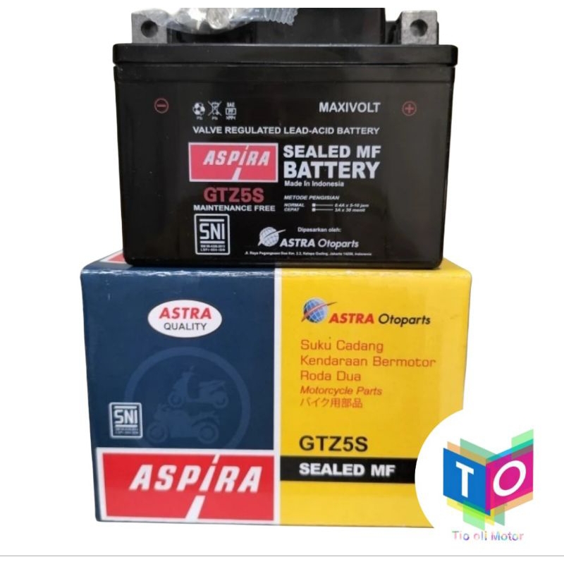 Aki Aspira GTZ5S Aki Beat | Aki Vario | Aki Mio | Aki Vixion Aki Kering Aspira