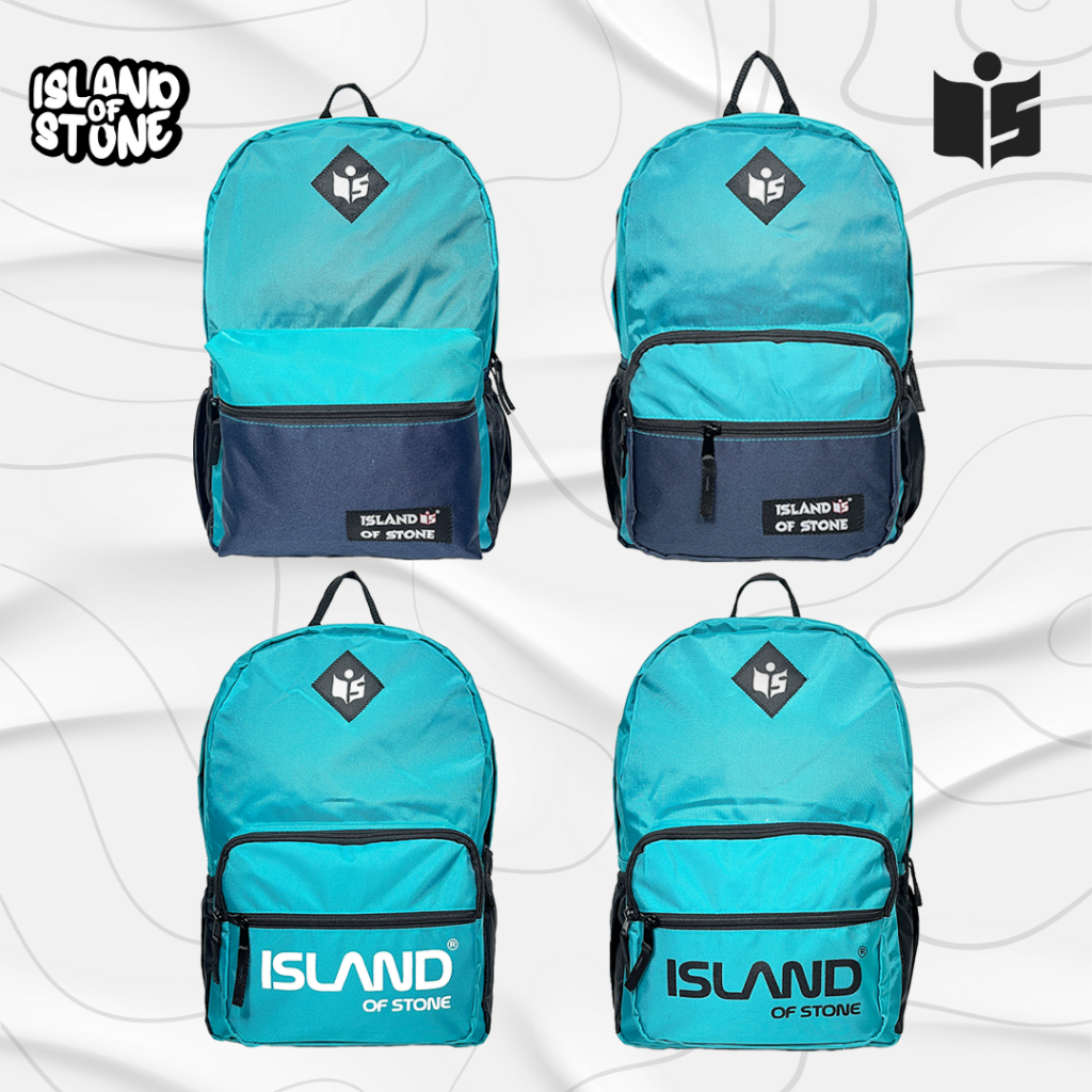 Tas Ransel Backpack Basic Nylon 2 Warna - Island Of Stone