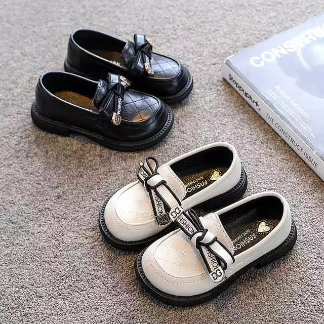 Samoic Sepatu Anak Perempuan Model Dockmart Loafer Pita DC Trendy