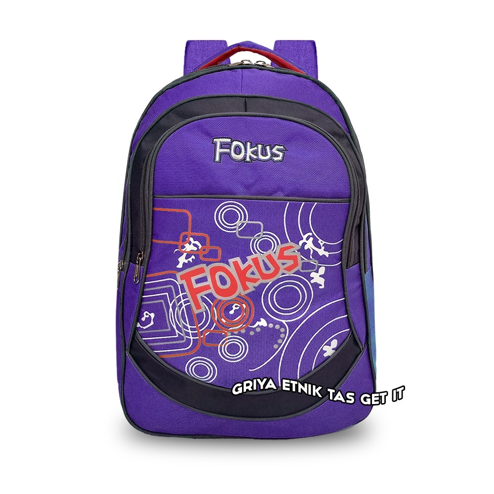 Tas Sekolah Anak Perempuan SD SMP Ransel Polo Cewek Fokus