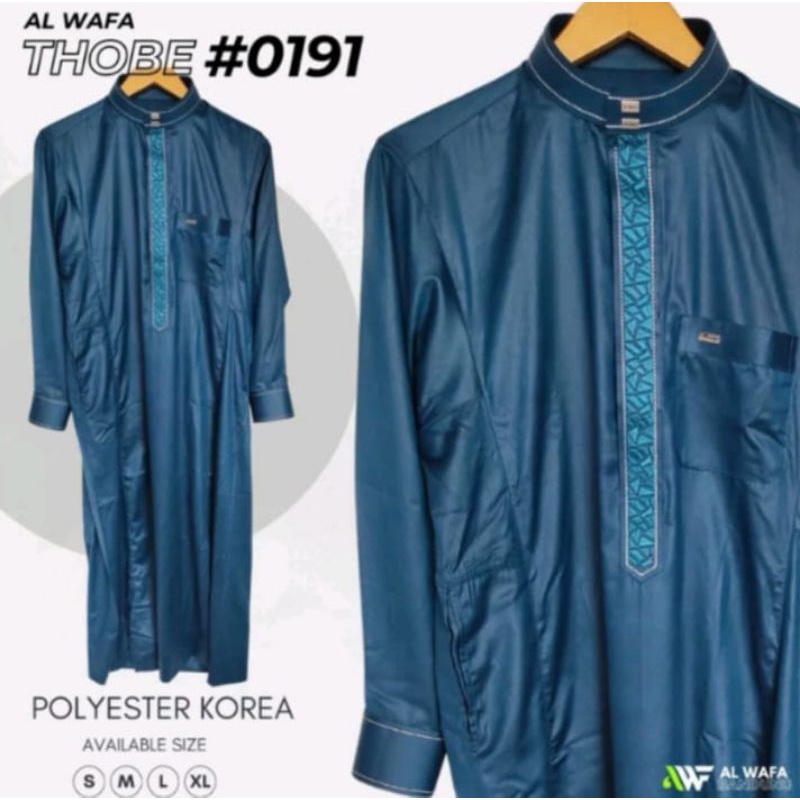 JUBAH DEWASA AL WAFA THOBE#0191 BORDER