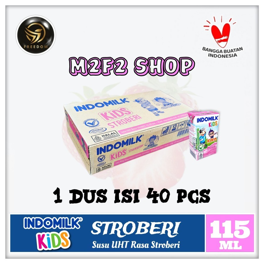 

Susu Indomilk Kids Kotak UHT Rasa Stroberi | Strawberry - 115 ml (Kemasan Karton)