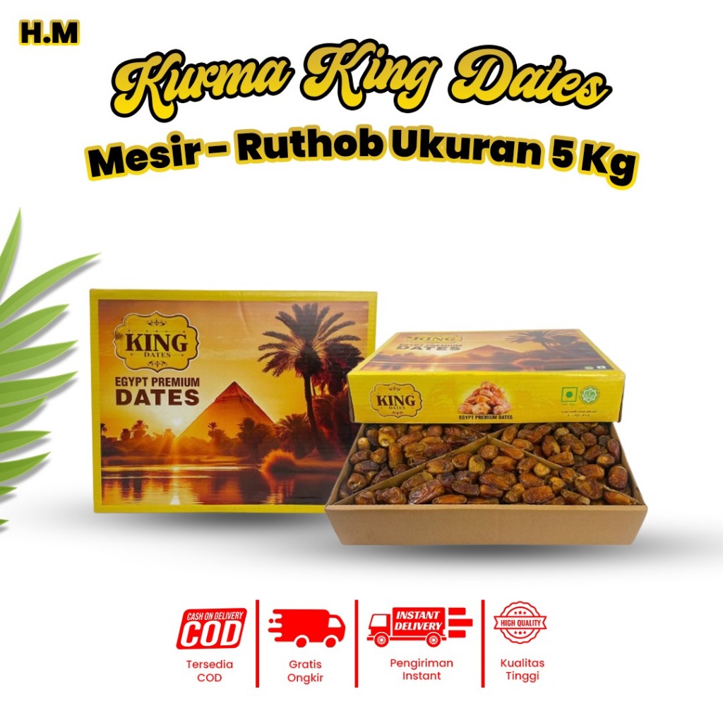

Kurma King Dates Shoidi Mesir Egypt Premium Dates 5 KG Mesir-Ruthob Premium Quality l Super Food