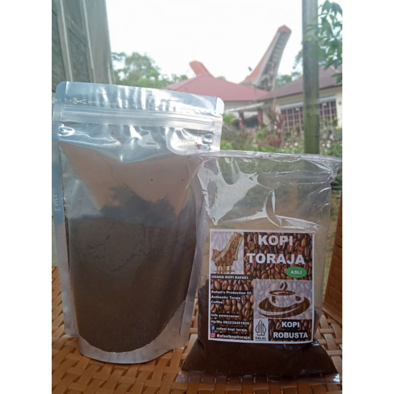 

Kopi Toraja asli bubuk Arabika dan Robusta 250gr