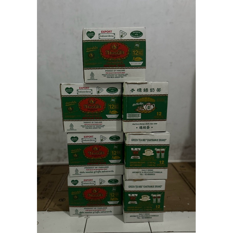 

Paket 7 Dus Green Tea Chatramue 84 Bks BPOM HALAL Greentea