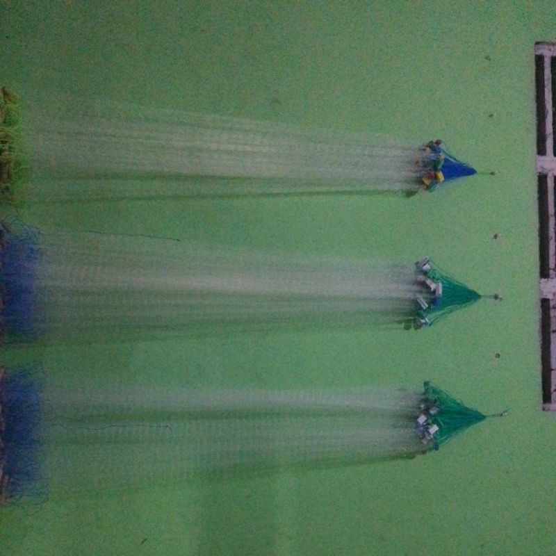 Jaring ikan 3 jari panjang 25 meter tinggi 1,2 meter